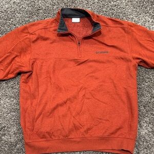 Columbia Rust Quarter-Zip Fleece
